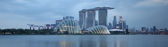 Gardens by the Bay Blue Hour
