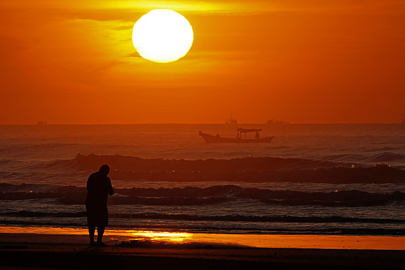 IMG_0364 Brazil Beach sunrise, Peruibe