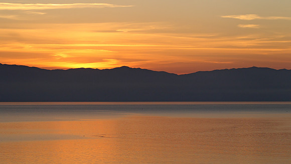 Sunrise over the Albanian Hills